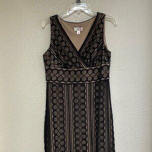 Ann Taylor Loft Black Lace Dress – Size 12P – Elegant & Flattering!